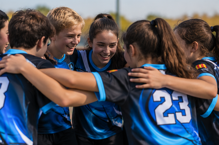 Equip de joves jugadors de korfbal